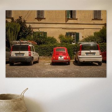 A Fiat 500 amongst the Fiat Pandas | Procida