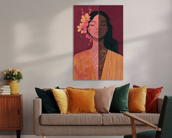 Example of the artwork in a room