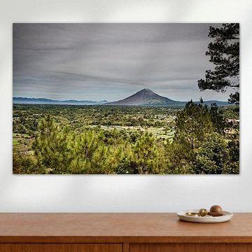 Panoramic view of the valley and the volcano by Frank Photos