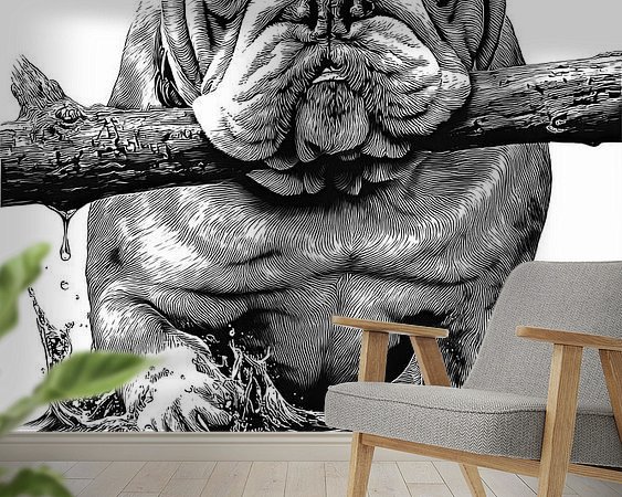 Example of the artwork in a room