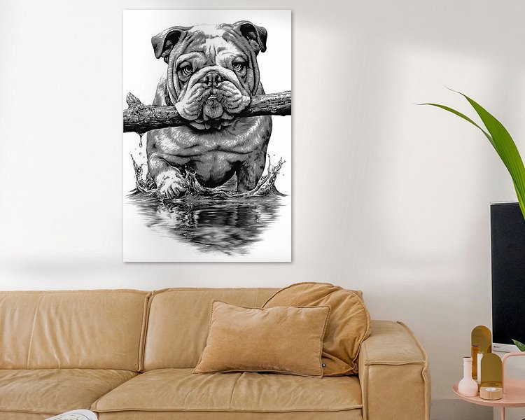 Example of the artwork in a room