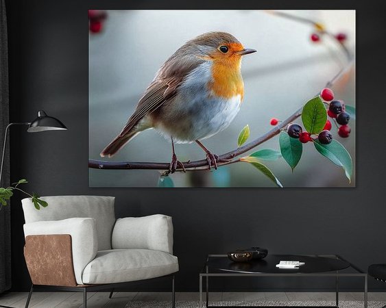 Example of the artwork in a room