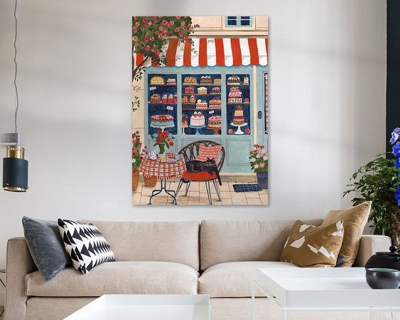 Example of the artwork in a room