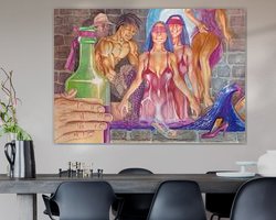 Example of the artwork in a room
