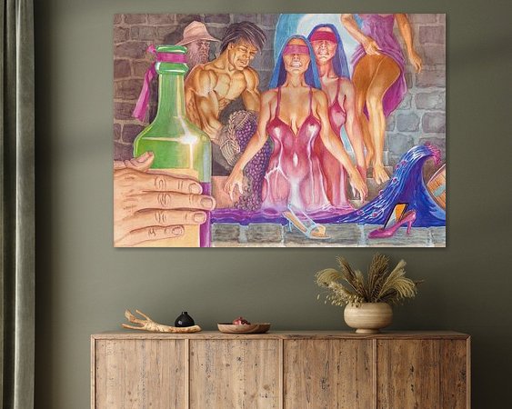 Example of the artwork in a room