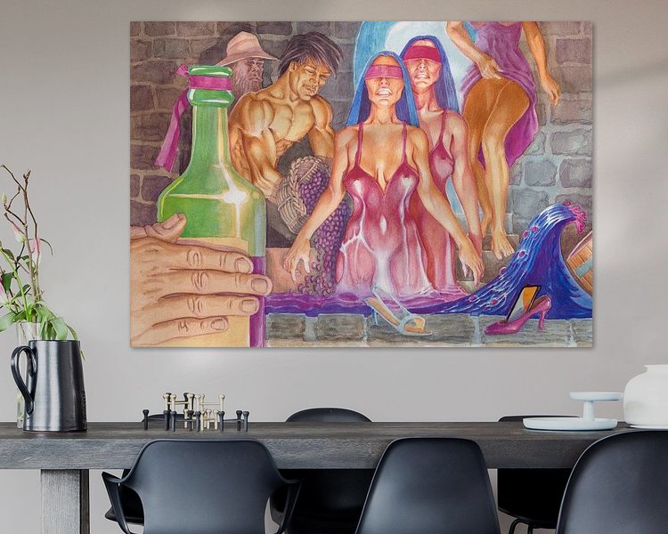Example of the artwork in a room
