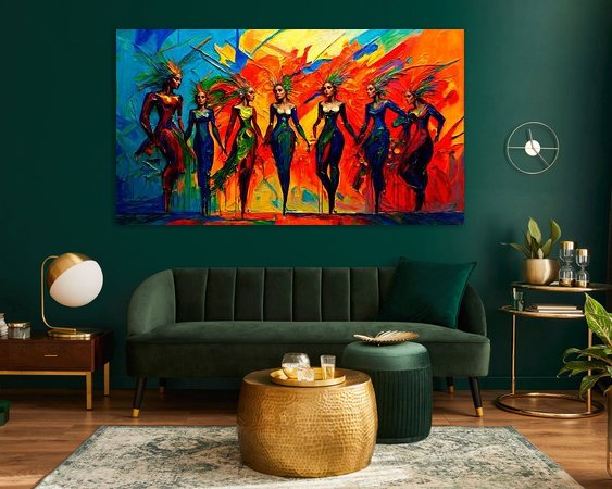 Example of the artwork in a room
