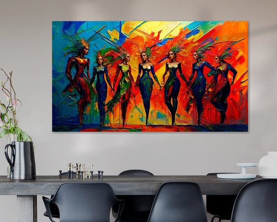 Example of the artwork in a room