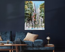 Example of the artwork in a room