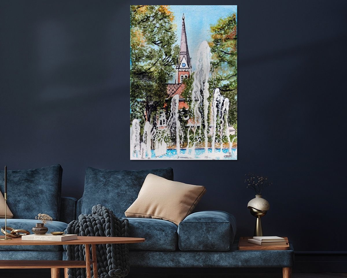 Example of the artwork in a room