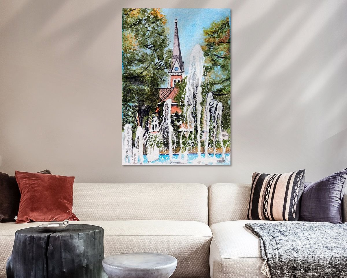 Example of the artwork in a room
