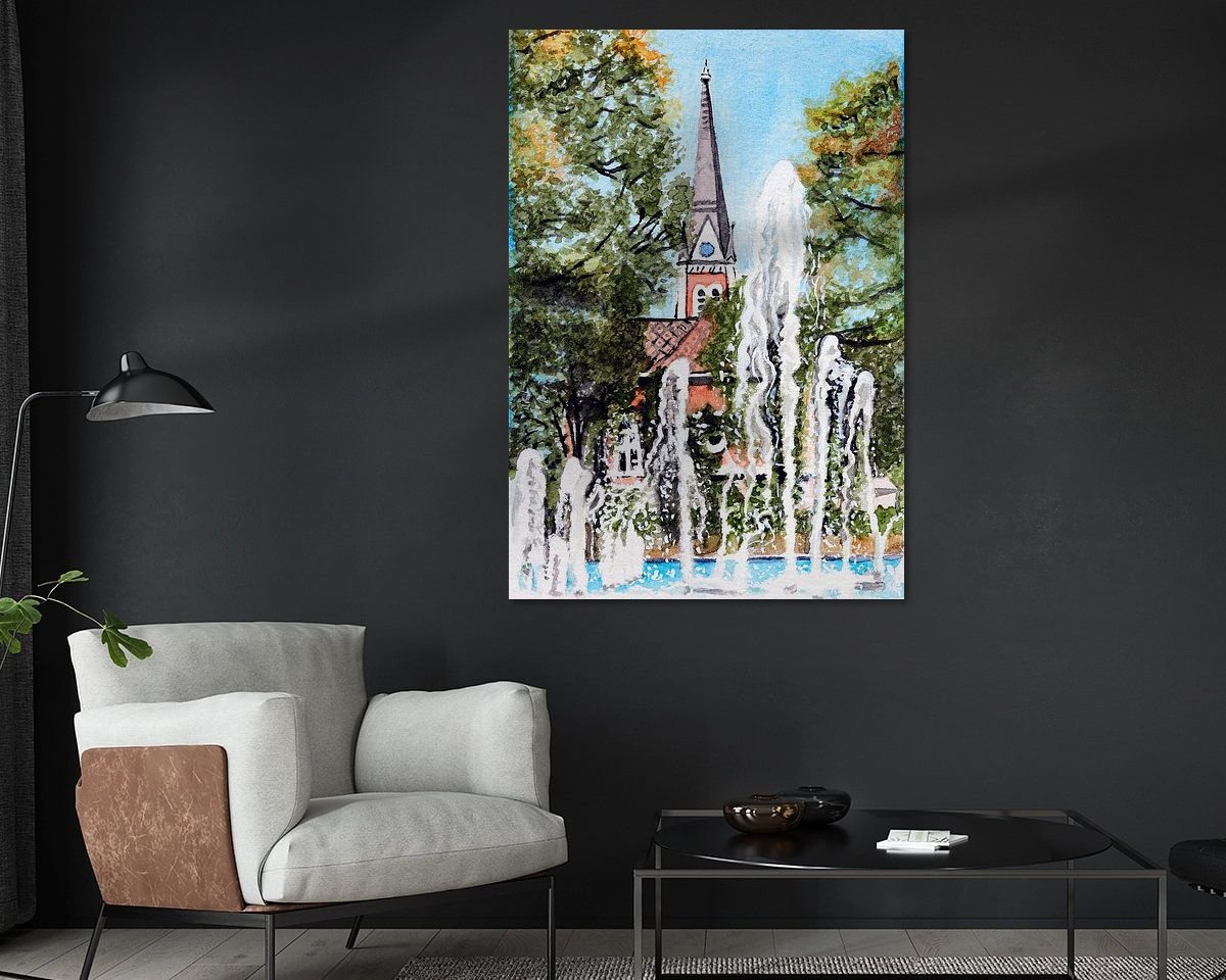 Example of the artwork in a room