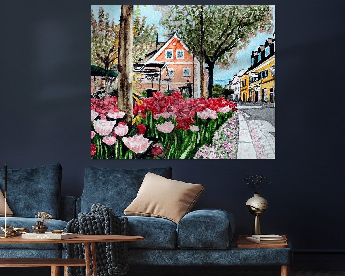 Example of the artwork in a room