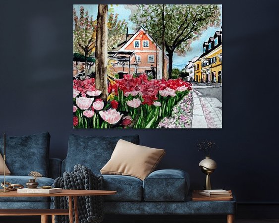 Example of the artwork in a room