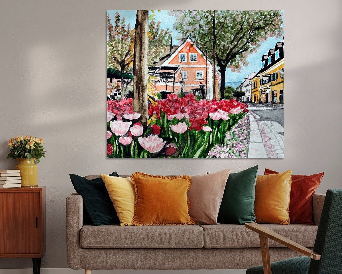 Example of the artwork in a room