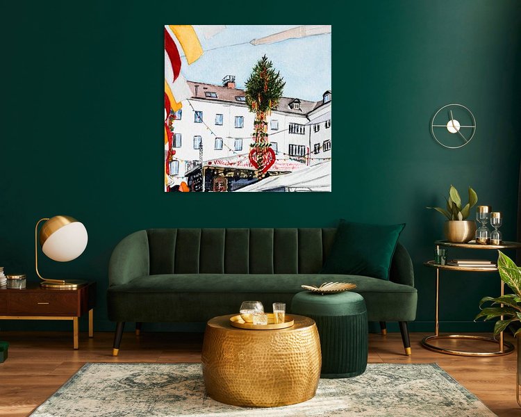Example of the artwork in a room