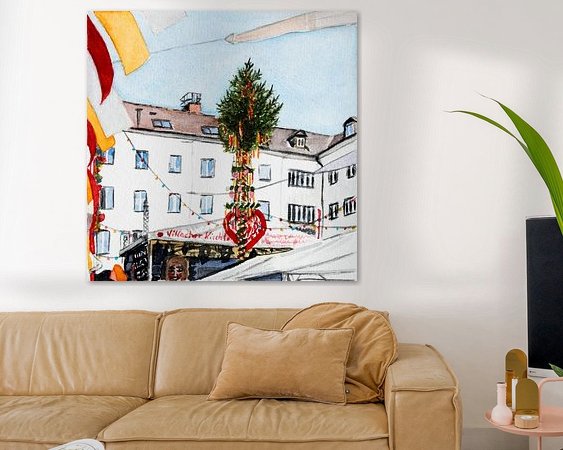 Example of the artwork in a room