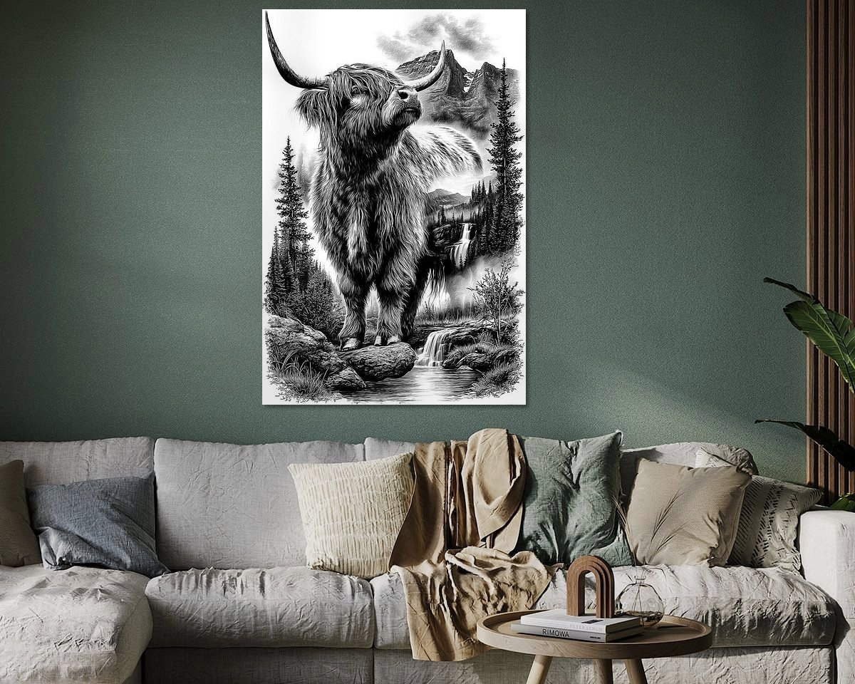 Example of the artwork in a room