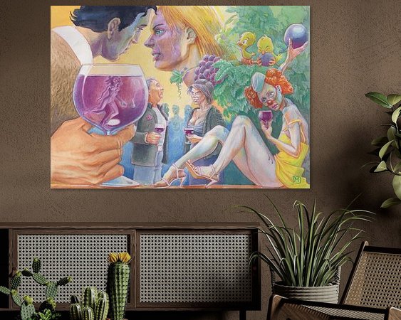Example of the artwork in a room