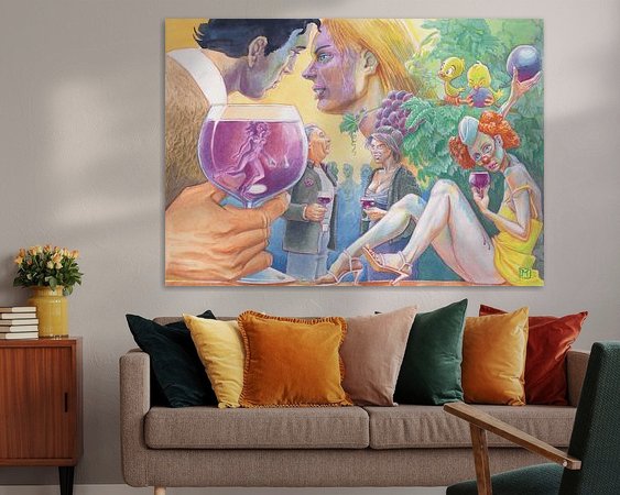 Example of the artwork in a room