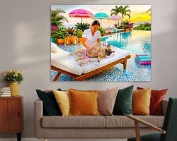 Example of the artwork in a room