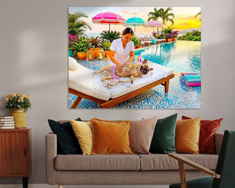 Example of the artwork in a room