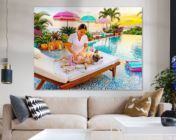 Example of the artwork in a room