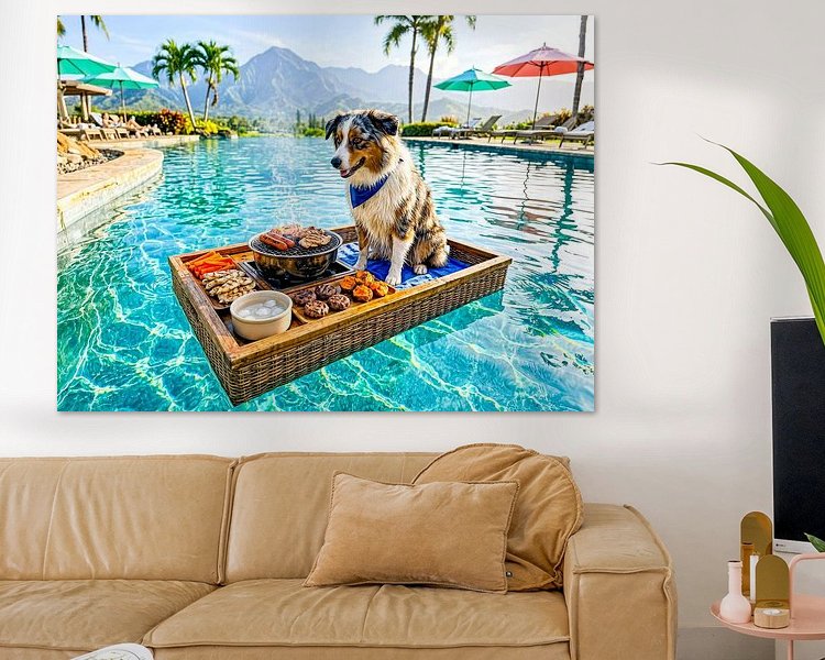 Example of the artwork in a room