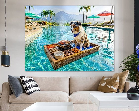 Example of the artwork in a room
