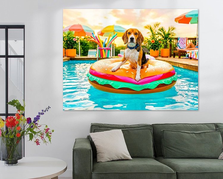 Example of the artwork in a room