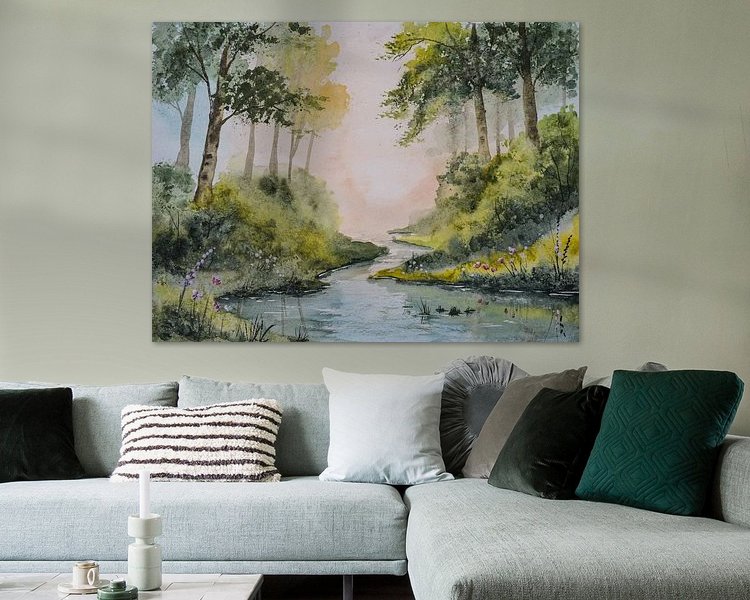 Example of the artwork in a room