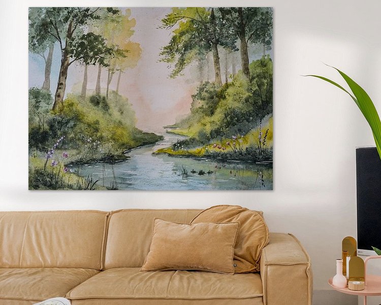 Example of the artwork in a room