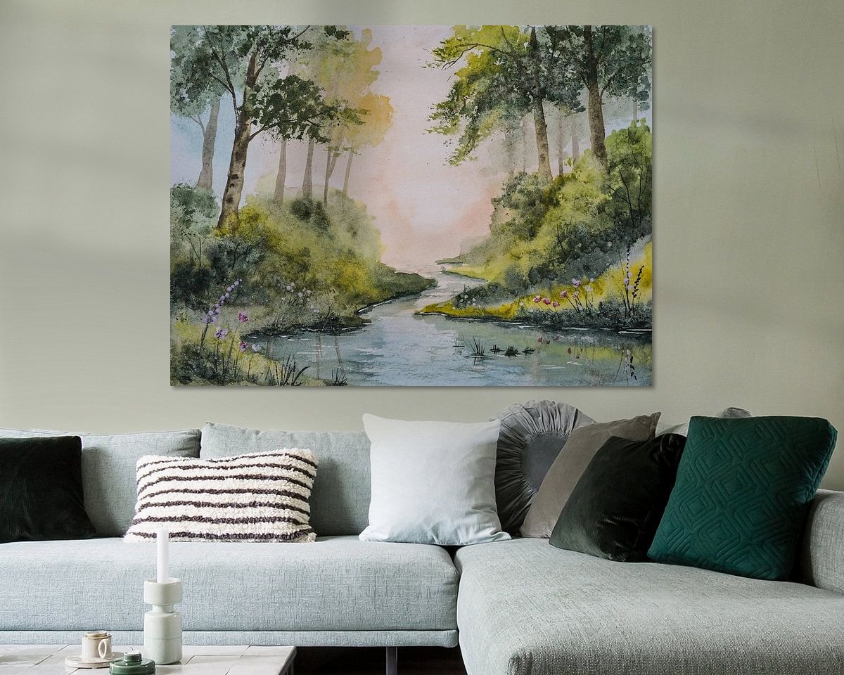 Example of the artwork in a room
