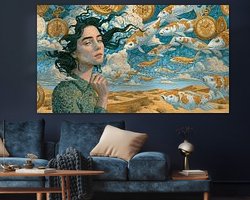 Example of the artwork in a room