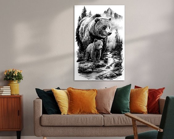 Example of the artwork in a room
