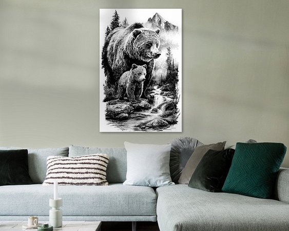 Example of the artwork in a room