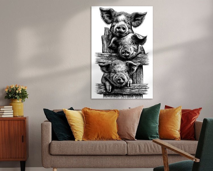 Example of the artwork in a room