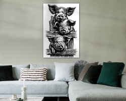 Example of the artwork in a room