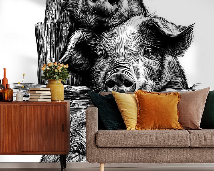 Example of the artwork in a room