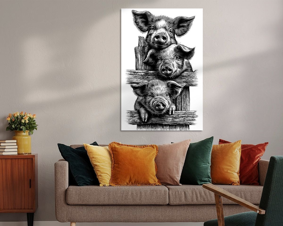Example of the artwork in a room