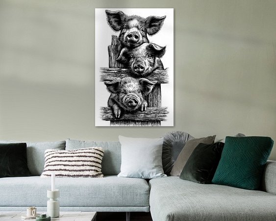 Example of the artwork in a room