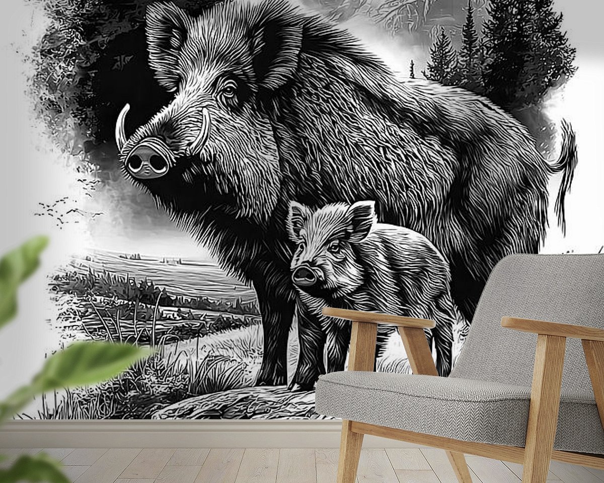 Example of the artwork in a room