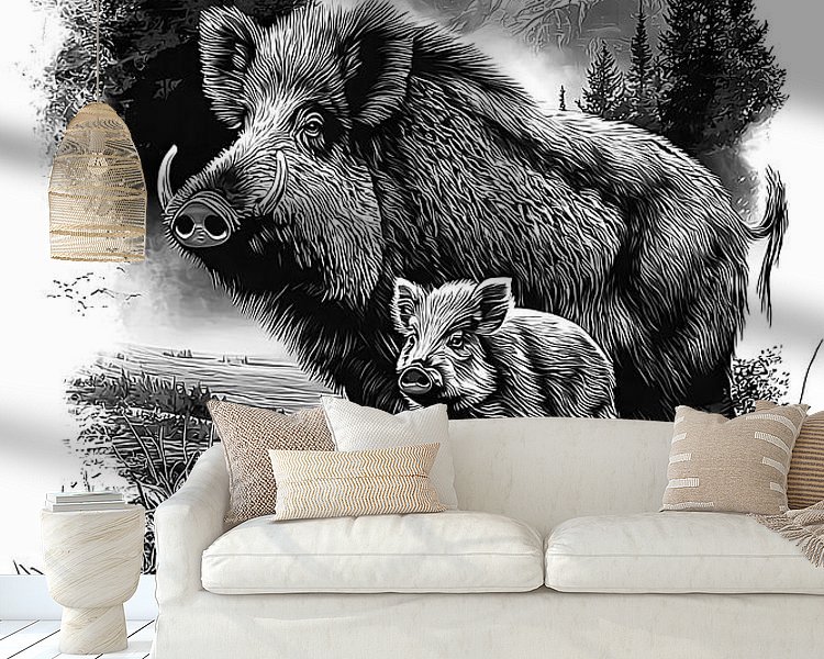 Example of the artwork in a room