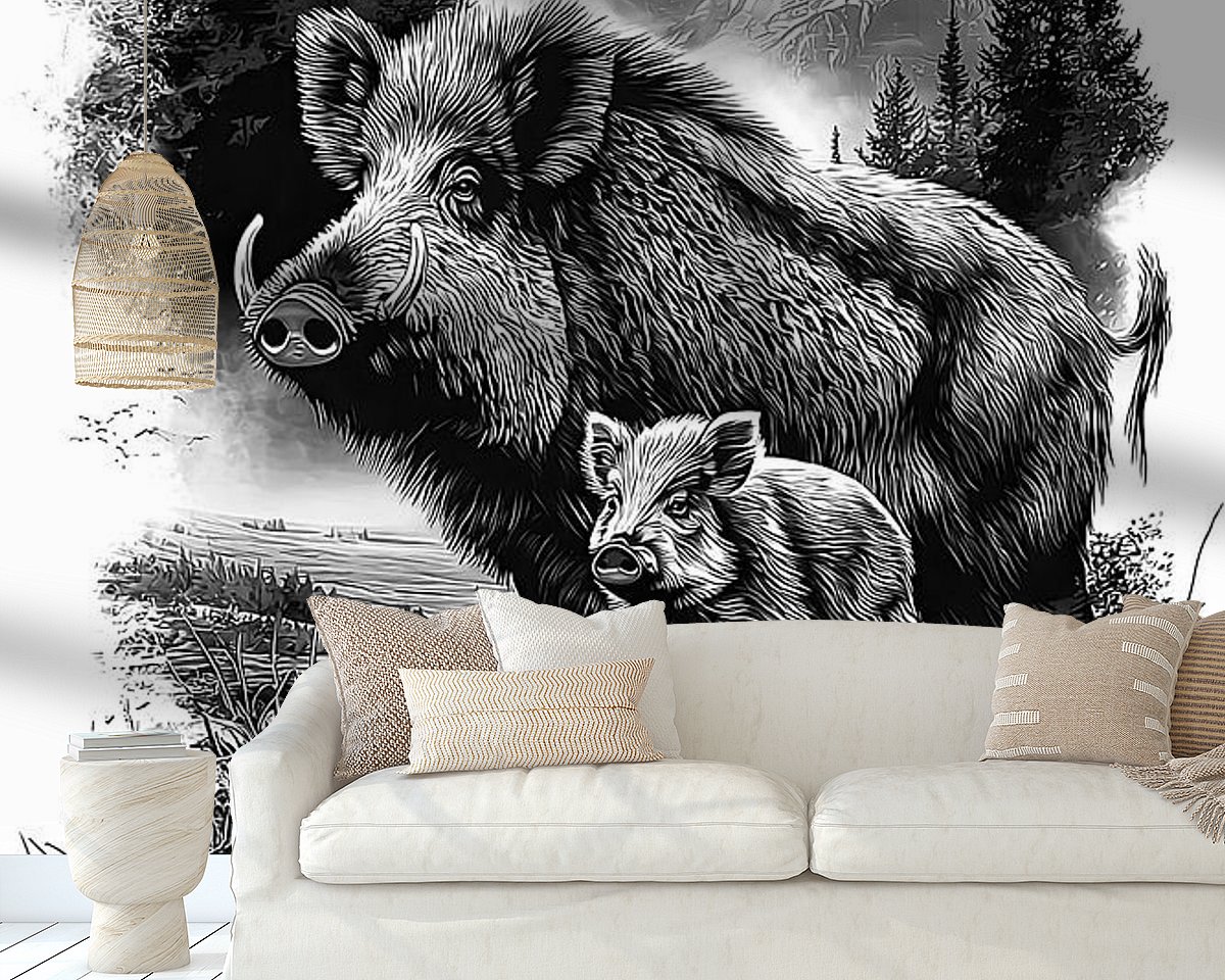 Example of the artwork in a room
