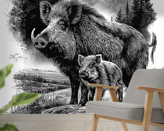 Example of the artwork in a room