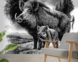 Example of the artwork in a room