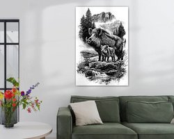 Example of the artwork in a room