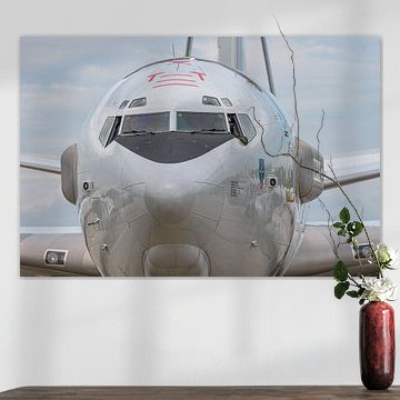 Close-up of a NATO Boeing E-3 Sentry AWACS aircraft. by Jaap van den Berg