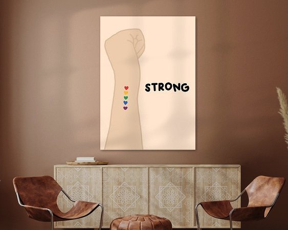 Example of the artwork in a room
