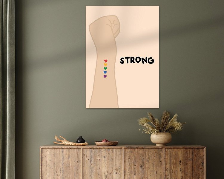 Example of the artwork in a room